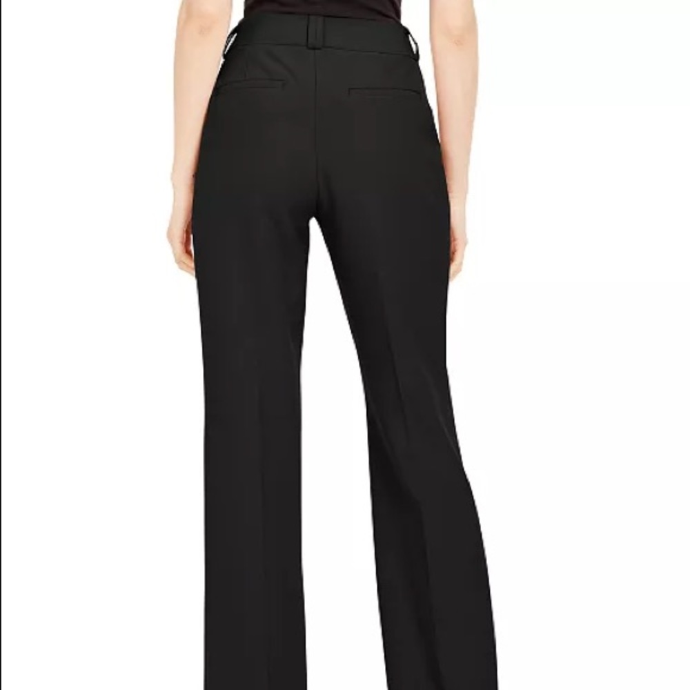 Alfani Women’s Tummy Control Essential Boot Cut Curvy Fit Trousers Deep Black